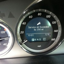 Mercedes C300 overdue for an A2 service